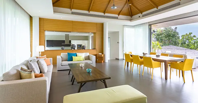 Villa Mekha  Living and Dining Room 