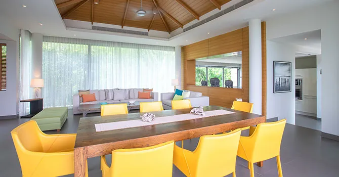 Villa Mekha  Living and Dining Room 