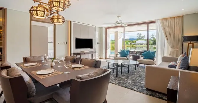 Angsana Oceanview Residences 2BR A Lake side  Living area