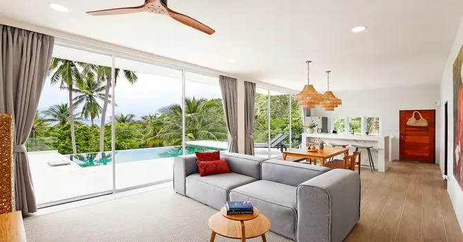 Phangan Love villa  Living area