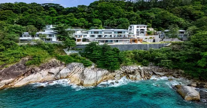 The Aquila Villa  Aerial shot