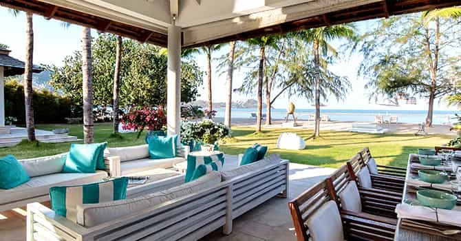 Villa Mia Beach  Outdoor Dining Area